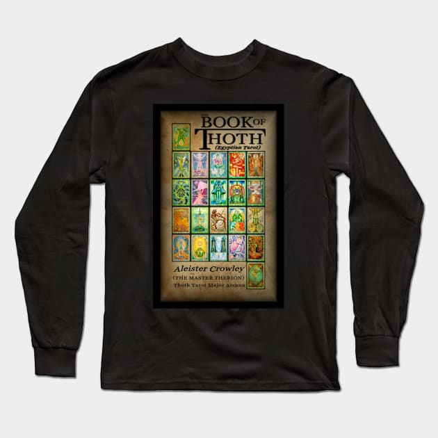 Thoth Tarot - Major Arcana - Vignette. Long Sleeve T-Shirt by OriginalDarkPoetry